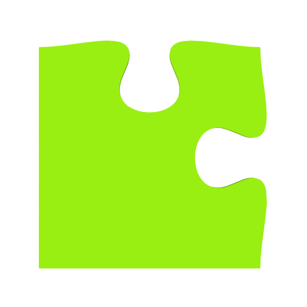 Grünes Puzzleteil